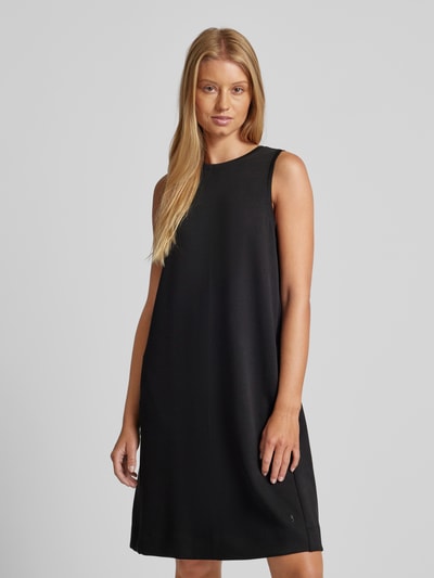 comma Casual Identity Knielange jurk in mouwloos design Zwart - 4