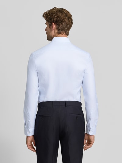 Jake*s Super Slim Fit Businesshemd aus reiner Baumwolle Bleu 5