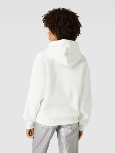 Review Sweatjacke mit Label-Detail  Offwhite 5