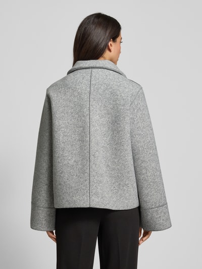 Christian Berg Woman Selection Wide fit jack met wol en viscose Middenbruin gemêleerd - 5