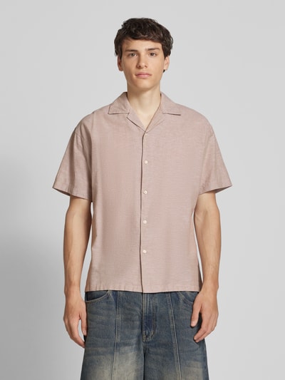Jack & Jones Regular Fit Freizeithemd aus Baumwoll-Leinen-Mix Modell 'BREEZE' Sand 4