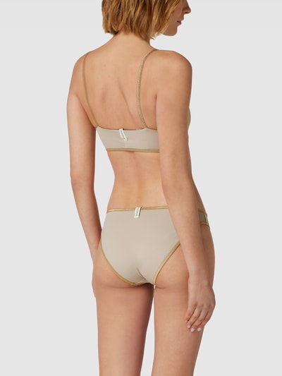 Mymarini Bikini-Oberteil mit Effektgarn Modell 'SUNNY BRA SHINE' Hellbraun 4