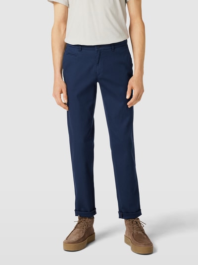 Brax Slim fit chino met Franse steekzakken, model 'Fabio' Donkerblauw - 4