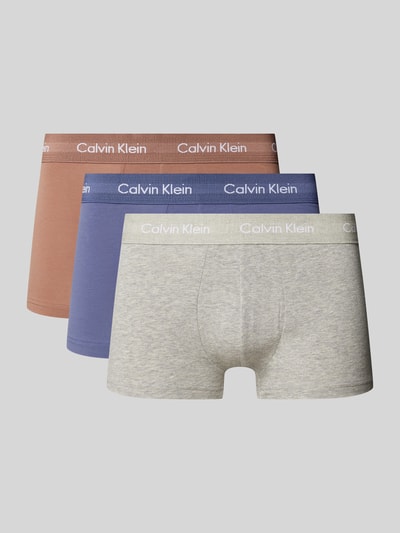 Calvin Klein Underwear Trunks mit Label-Bund im 3er-Pack Jeansblau 1