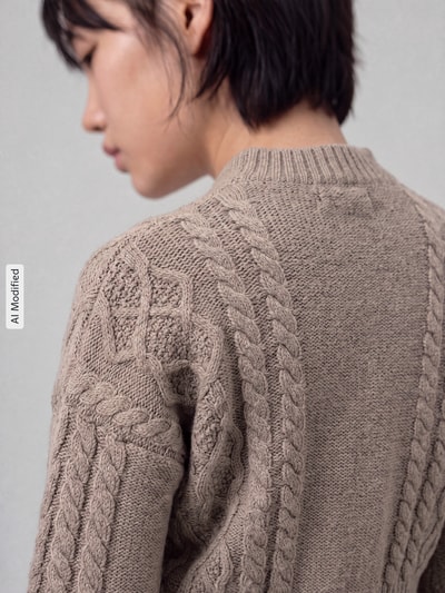 Weekend Max Mara Regular Fit Pullover aus reiner Schurwolle Modell 'ALBEN'                                                                                                                                                                                                                                                                  ' Hellbraun 3