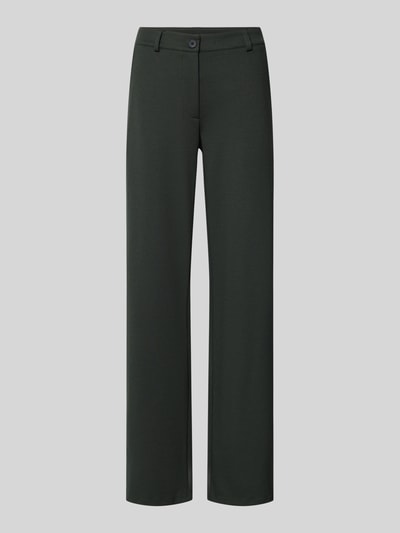 FREE/QUENT Straight Fit Stoffhose mit Viskose-Anteil Modell 'Nanni' Dunkelgruen 1