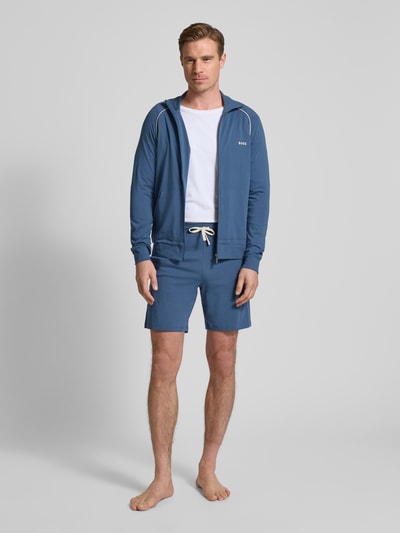 BOSS Sweatshorts mit elastischem Bund Jeansblau 1