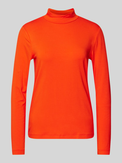 s.Oliver RED LABEL Slim Fit Langarmshirt mit Mock-Neck-Kragen Orange 1