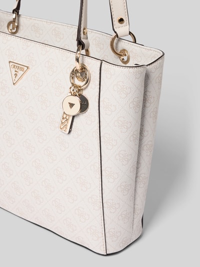 GUESS Handtasche mit Label-Applikation Modell 'NOELLE II' Offwhite 3