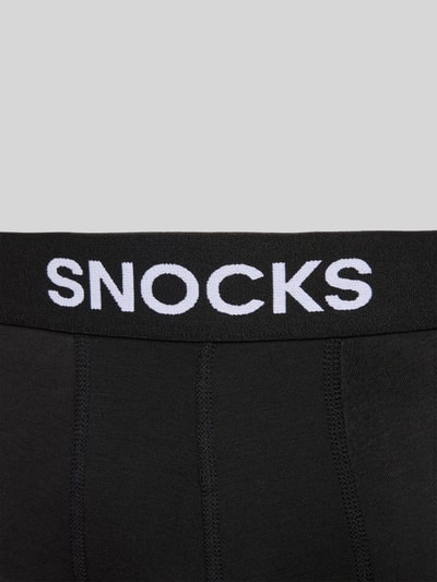 Snocks Trunks mit elastischem Bund im 2er-Pack Black 2