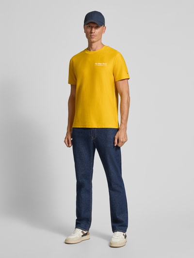 Tommy Hilfiger Regular fit T-shirt van puur katoen Geel - 1