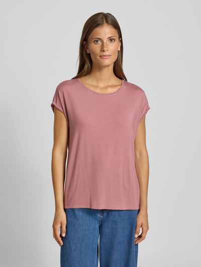 Vero Moda T-shirt o kroju regular fit z mieszanki lyocellu model ‘AVA’ Różowy 4