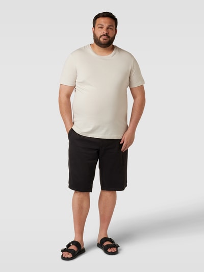 Jack & Jones Plus PLUS SIZE Chinoshorts mit fixierten Beinumschlägen Modell 'BOWIE' Black 1