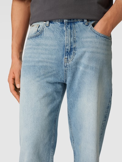 EIGHTYFIVE Baggy Fit Jeans  mit Label-Details Hellblau 3