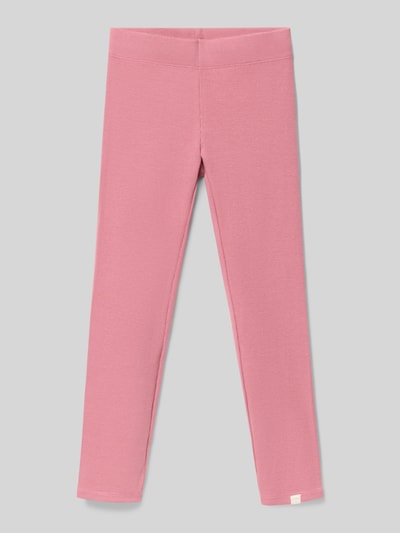 Productfoto, Slim Fit Legging uit mix van biologisch katoen Model 'TRINNY LIFE' van ONLY, look: effen, rib, elastische boord, verstelbare wijdte
