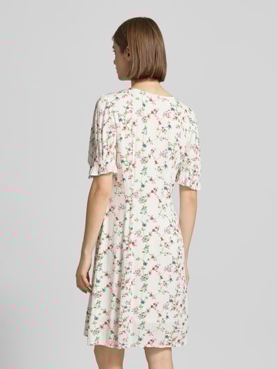 Pieces Regular fit vrijetijdsjurk met bloemenmotief, model 'FYA' Wit - 5