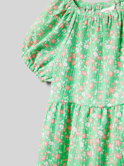 s.Oliver RED LABEL Kleid mit floralem Muster im Stufen-Look Hellgruen 2