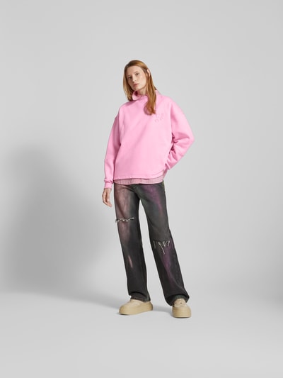 OH APRIL Sweatshirt mit Label-Detail Pink 1