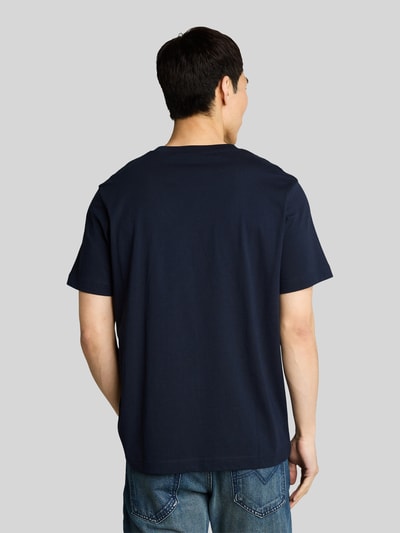 Tom Tailor Regular Fit T-Shirt aus reiner Baumwolle Marine 5