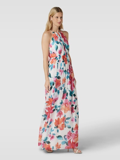 Jake*s Cocktail Abendkleid mit floralem Muster Pink Melange 1