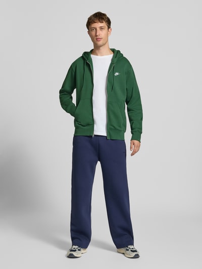 Nike Regular Fit Sweatjacke aus Baumwoll-Mix Dunkelgruen 1
