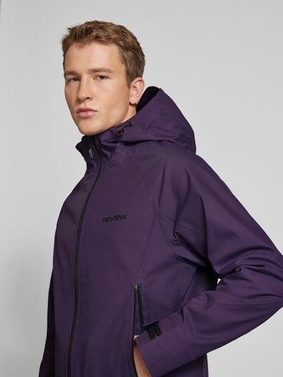 REVIEW Jacke mit Kapuze Aubergine 3