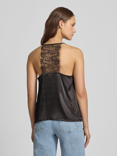 Pieces Regular Fit Trägertop aus Satin Modell 'JAHARA' Black 5