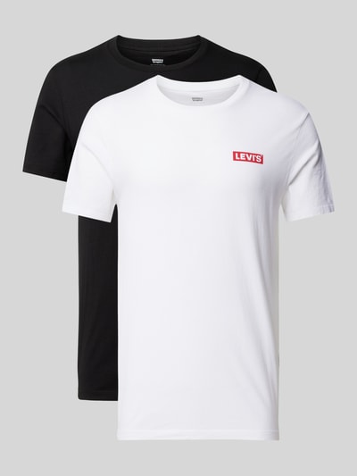 Levi's® T-shirt met labelprint Zwart - 2