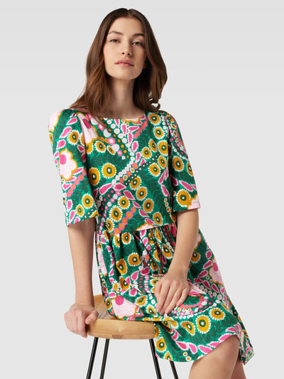 Weekend Max Mara Mini-jurk met bloemenmotief, model 'RENNA' Groen - 3