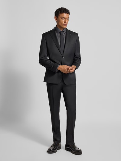 SEIDENSTICKER Slim Fit Business-Hemd mit Kentkragen Anthrazit 1