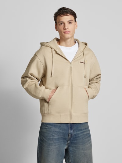 Carhartt Work In Progress Sweatjacke mit Label-Stitching Beige 4