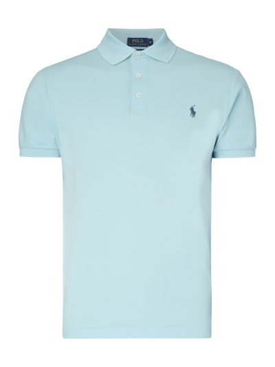 Polo Ralph Lauren Slim Fit Poloshirt mit Stretch-Anteil Eisblau 1