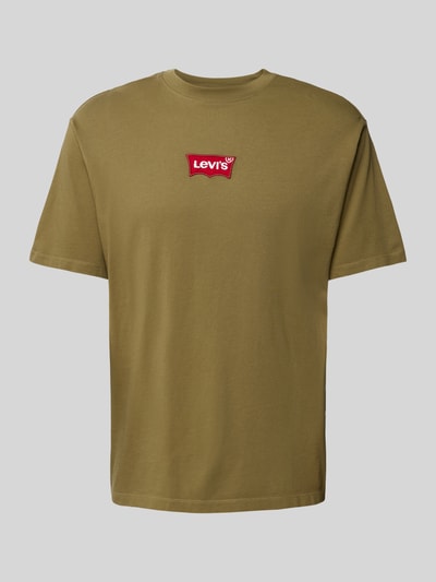 Levi's® T-Shirt mit Label-Stitching Oliv 2