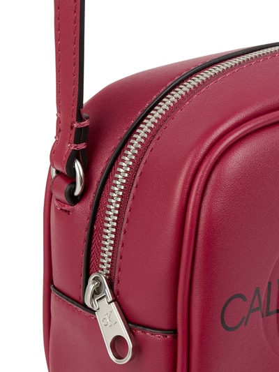 Calvin Klein Jeans Torba camera bag z imitacji skóry Bordowy 5