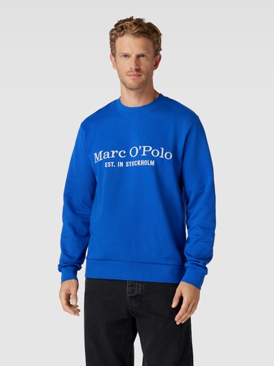 Marc O'Polo Sweatshirt mit Label-Stitching Royal 4