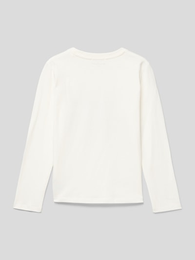 Tom Tailor Longsleeve mit Motiv- und Statement-Print Offwhite 3