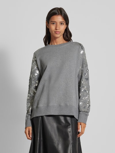 Essentiel Sweatshirt met pailletten Middengrijs - 4