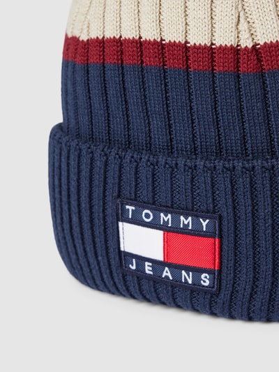 Tommy Jeans Beanie met labelpatch, model 'HERITAGE ARCHIVE' Marineblauw - 2