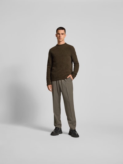 Filippa K Regular Fit Stoffhose mit Woll-Anteil Mittelbraun 1