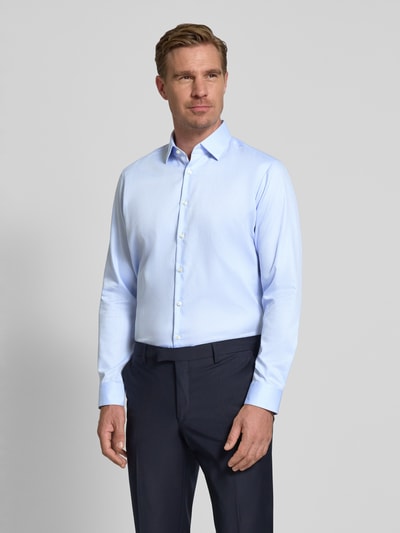 Jake*s Koszula biznesowa o kroju regular fit z kołnierzykiem typu kent Błękitny 4