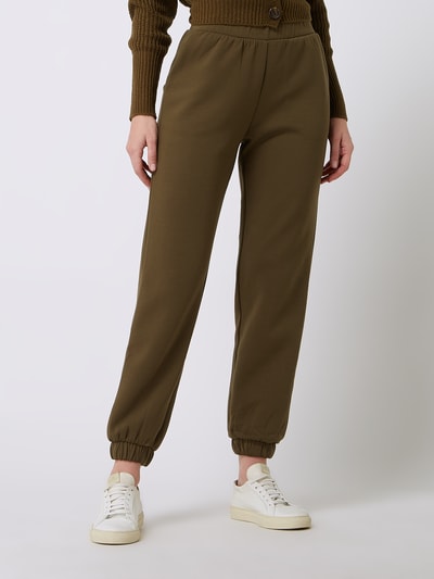 Vero Moda Joggingbroek met stretch, model 'Bjanka'  Kaki - 4