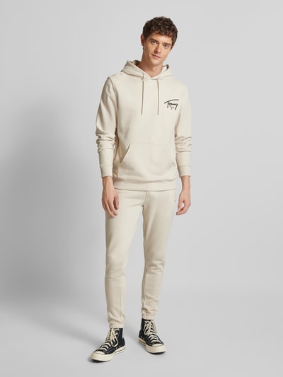 Tommy Jeans Slim fit sweatpants met labeldetail Beige - 1