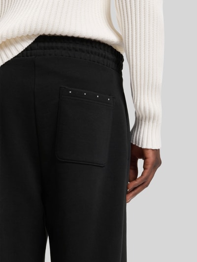 HUGO Relaxed Fit Sweathose aus reiner Baumwolle Modell 'Devropant' Black 3