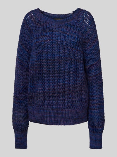 More & More Gebreide pullover met raglanmouwen, model 'Moulinee' Paars - 1