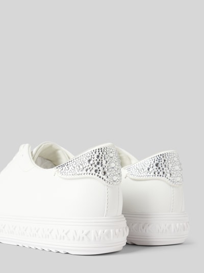 MICHAEL Michael Kors Leren sneakers met siersteentjes, model 'Grove Lace Up' Wit - 2