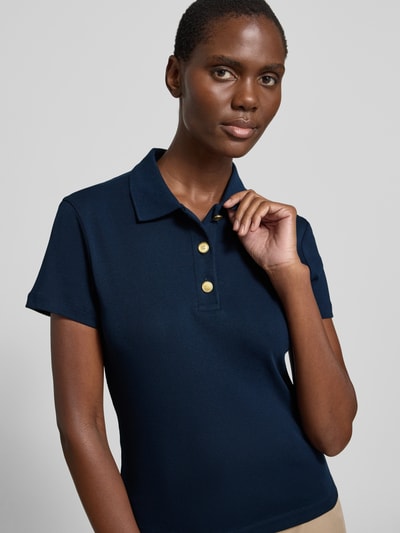Tommy Hilfiger Slim Fit Poloshirt aus reiner Baumwolle Marine 3