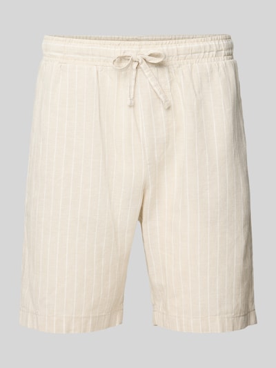 MCNEAL Shorts aus Leinen-Baumwoll-Mix mit elastischem Bund Beige 2