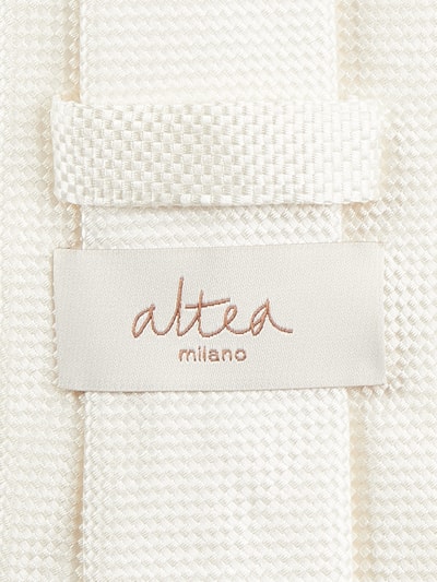 altea Stropdas van pure zijde (7,5 cm) Ecru - 2