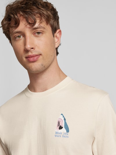 Dedicated T-Shirt mit Rundhalsausschnitt Modell 'Wish' Beige 3
