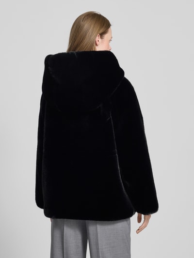 Emporio Armani Relaxed Fit Jacke aus Kunstfell Modell 'Caban' Black 5